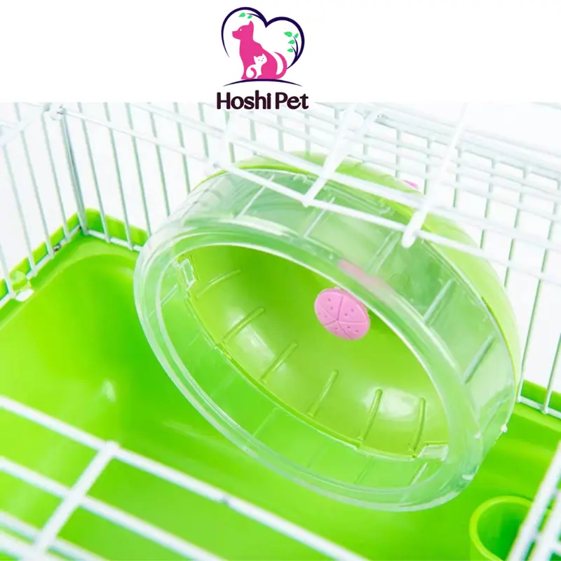 Wheel hamster 11cm không kèm đáy Hoshi Pet VQ01 - Vòng quay chạy hamster 1