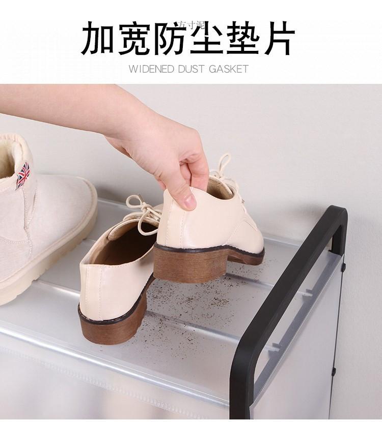 Product Introduction of Xiaohongshu Shoe Rack Simple Multi-Layer Functional Assembly Folding Shoe Cabinet Home Dormitory Dustproof Multi-Functional Storage Shelf Factory 8