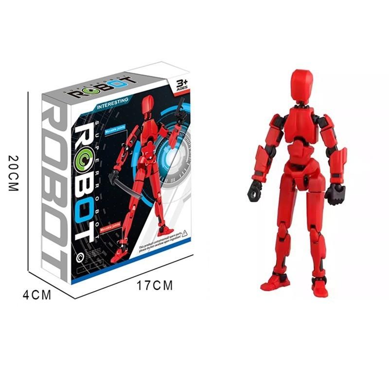 Bisa COD Dummy 13 Action Figure Articulated 3D Printed Statue Toys Kids Adults Parent-Children /Manekin 3D Movable Mannequin Dummy13 Mainan Pergeseran Bentuk Bergerak Multi-Sendi 9