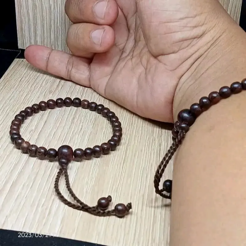 gelang tasbih kayu galih asem asli 5mm 33butir 3