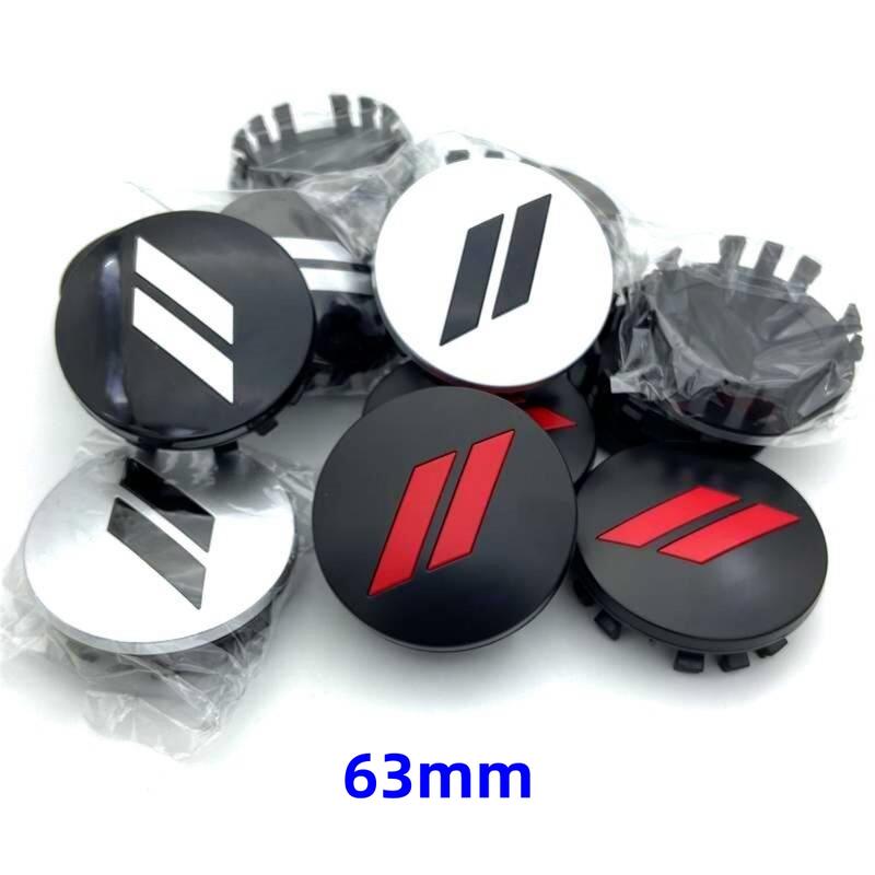 4pcs/Set 63mm Car Logo ForDodge Charger Challenger Hell Cat SRT ForChrysler 300C Wheel Center Hub Caps Rim Cover Emblem Stickers 2