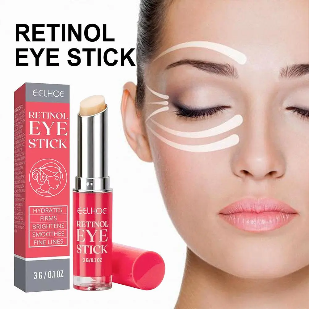 Retinol Eye Stick For Dark Circles And Puffiness, Eye Cream With Hyaluronic Acid And Collagen