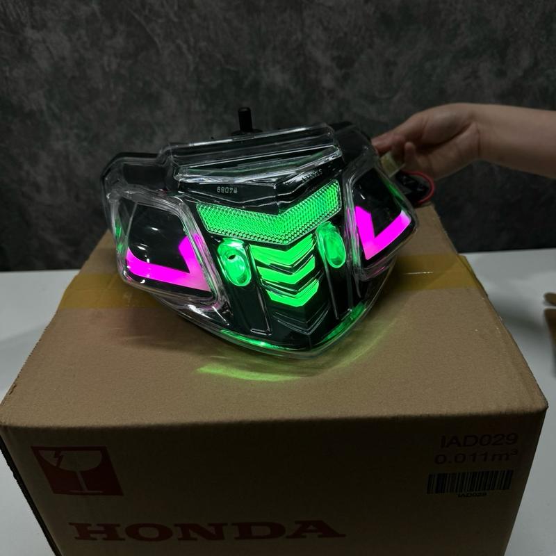 Đèn hậu wave A 110cc ( đời 2017 đến 2024 ) audi A11 pro đổi được màu qua app