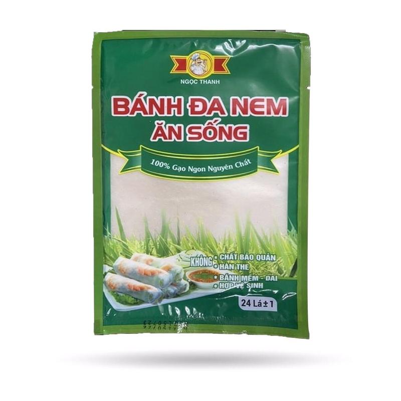5 TẬP Bánh đa nem cuốn gỏi ăn sống mềm +-20 lá 1 tập NGỌC THANH