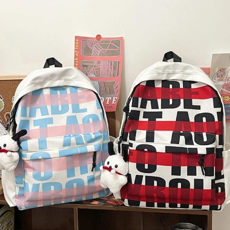 Product Introduction of New American backpack female students original printed backpack trend schoolbag male students 6