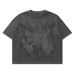 Clote Boxy Crop Fit Oversized Cotton 20s Fidelis Dark Grey - Fidelis Dark, S