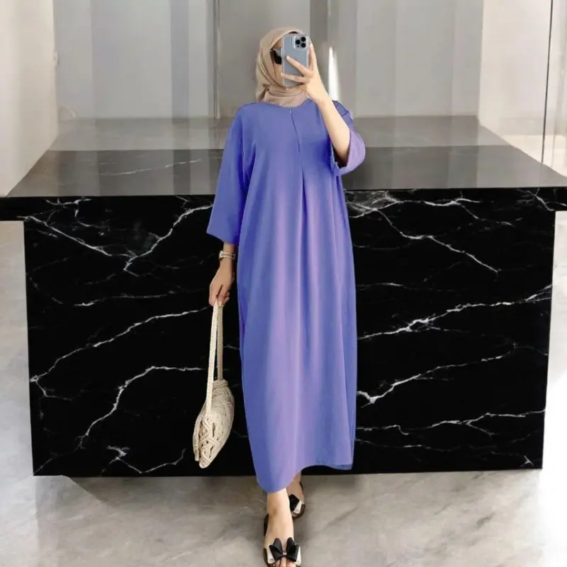 Daster murah JUMBO Wanita lengan 3/4 Cringkle airflow PREMIUM 8