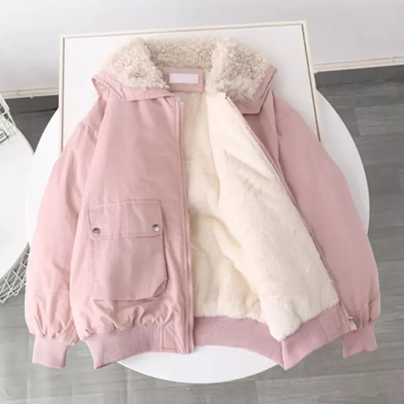 jaket winter wanita daleman bulu/jaket winter wanita musim dingin Parka S Jackets & Coats