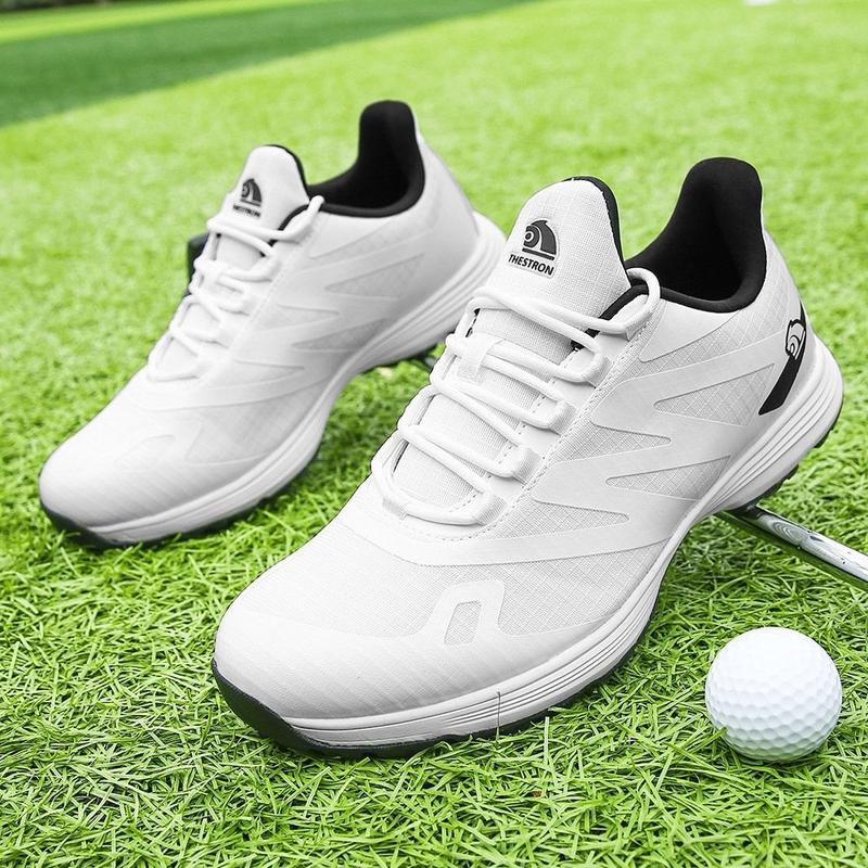Product Introduction of New Men's Golf Shoes Lightweight Breathable Wear-resistant Low-top Waterproof Casual Sports Shoes Non-slip Removable Spikes XZ25053 11