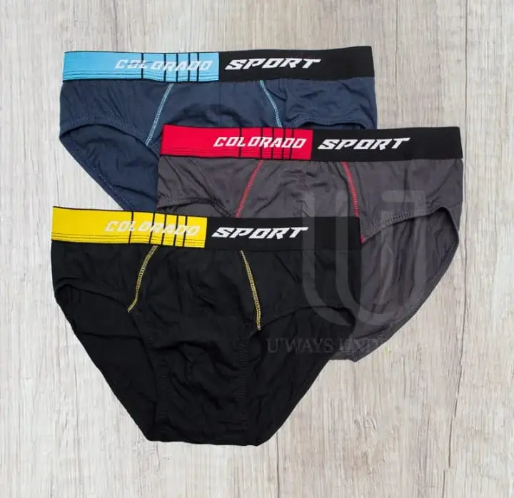 CELANA DALAM SEGITIGA COLORADO PRIA DEWASA REMAJA SATU KOTAK 3 PCS MEWAH MURAH BERKUALITAS LUARBIASA BAHAN KATUN PREMIUM BY JURAGAN BOXER.ID 0