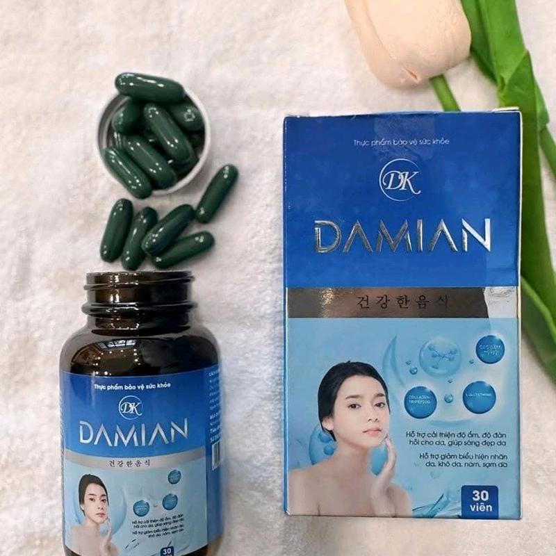 Viên uống Damian Dakami hộp 30 viên hỗ trợ trắng da mờ nám 2