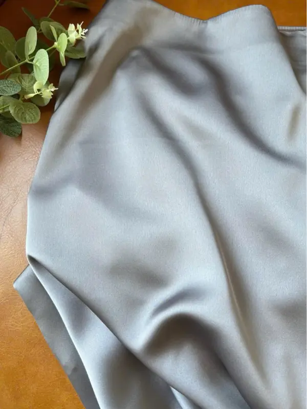 Chân váy Lụa Vân Gỗ Dáng Dài chữ A Thanh lịch, Nữ Tính, Cực Xinh 5