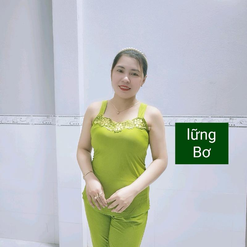bộ lững màu thun lạnh  có ren cổ bản 4 phân 4