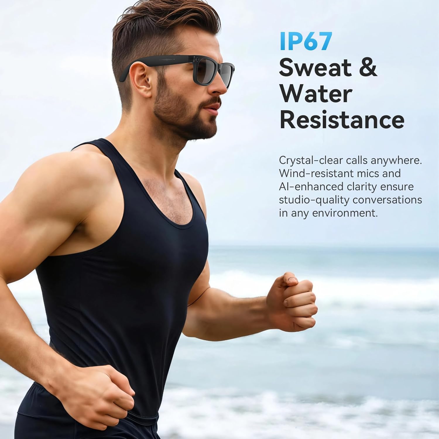 2026 New AI Smart Glasses AI Translation 800W HD Camera 4K Shooting Image Conversation Recording Listening To Music SmartGlasses - Image 3