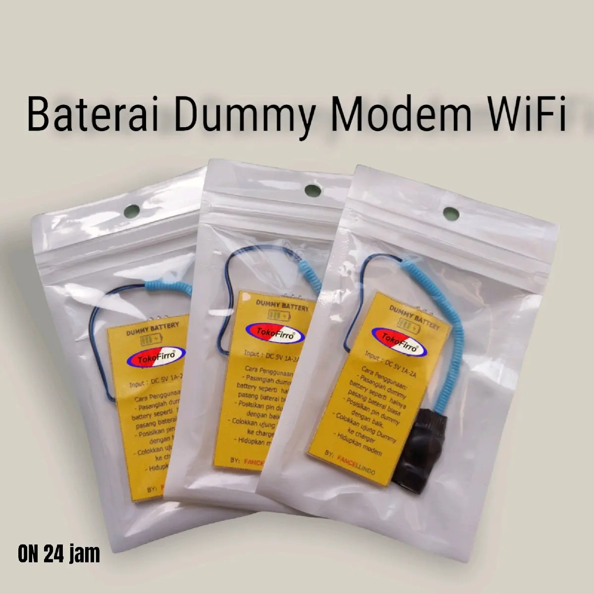 Baterai Dummy Modem m3y / m3z / m3s  Mifi bisa on 24 Jam