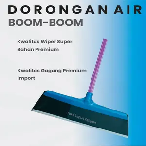 DORONGAN AIR BOOM BOOM CLEAN/SEROKAN AIR/PEL KARET Gagang Hitam Lantai