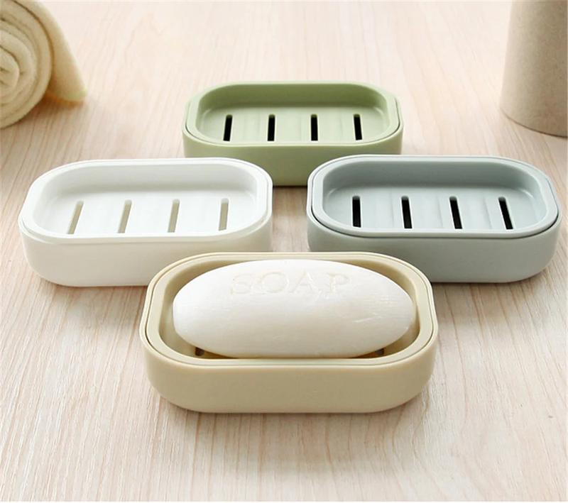 Product Introduction of New Bathroom Dish Plate Case Home Shower Travel Hiking Holder Container Soap Box Plastic Soap Box Dispenser Soap Rack Light 6