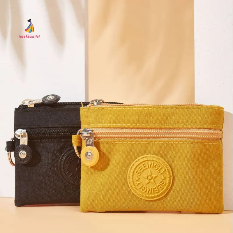 Bags Coin Purse New Simple Mini Zip Key Bag Nylon Coin Purse Waterproof and Antifouling coin  bag