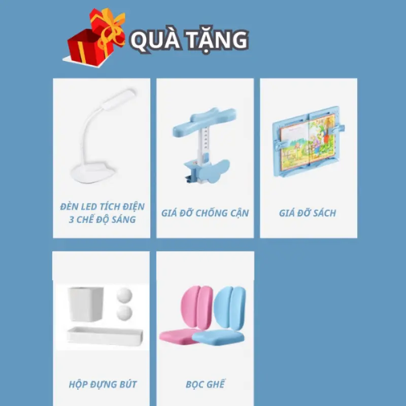 ( Quà Tặng không bán ) 5 món quà tặng Ghế ngồi học chống gù