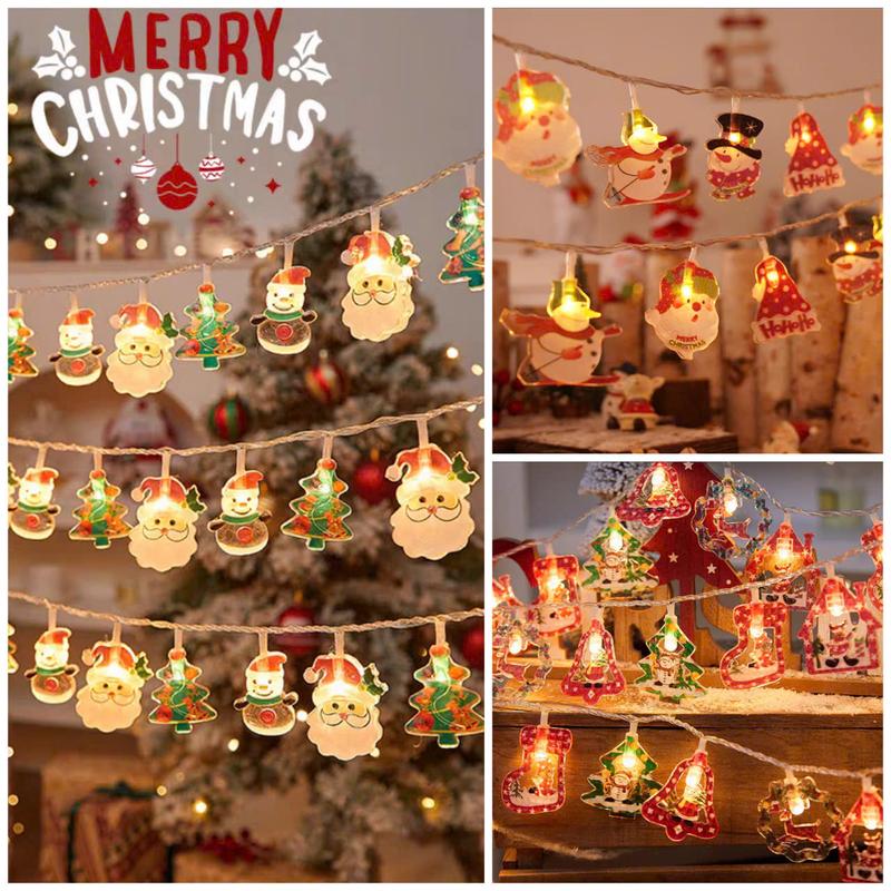 Dây đèn Led nhiều kiểu dáng bắt mắt đẹp sắc nét trang trí decor Giáng Sinh Noen 