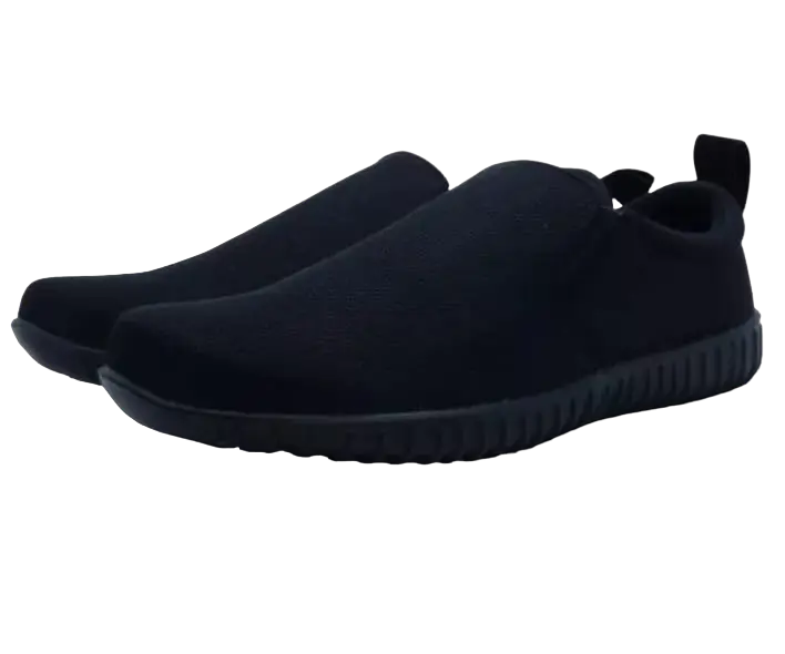Alessha. Sepatu Pria Slip On Hitam Polos Terbaru Ukuran 39 - 43 0