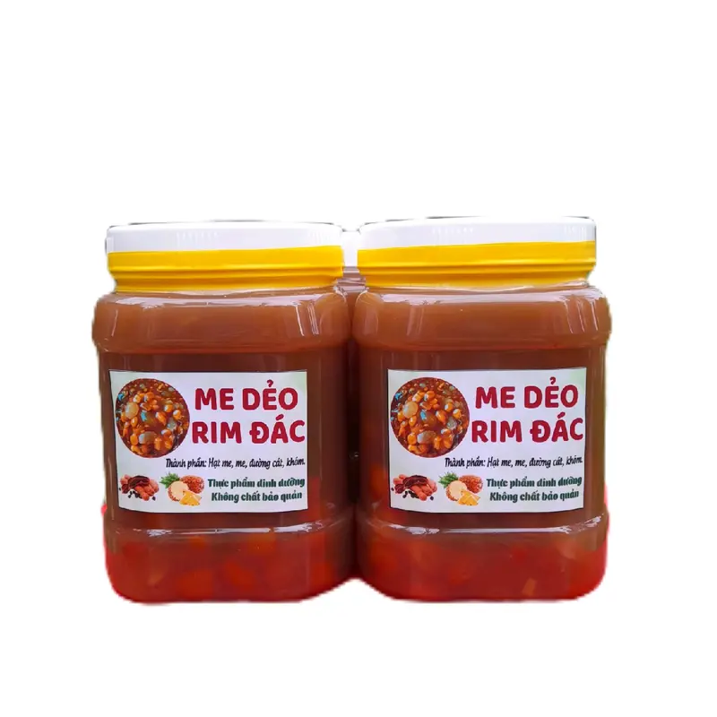 2 Hộp Me Dẻo Rim Hạt Đác Giải Khát Mùa Hè Nho Topping Sen - Chua hot pearls 0