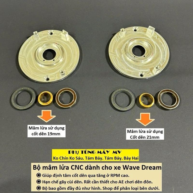 Mâm lửa CNC định tâm cốt dên dành cho xe Dream Wave Phụ Tùng