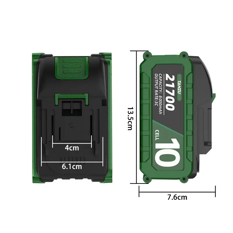 Sạc nhanh pin TANZU 1-1.5A, chân pin phổ thông 4cm, điện áp 21v, có chip bảo vệ dòng điện - Phụ kiện điện thoại 8