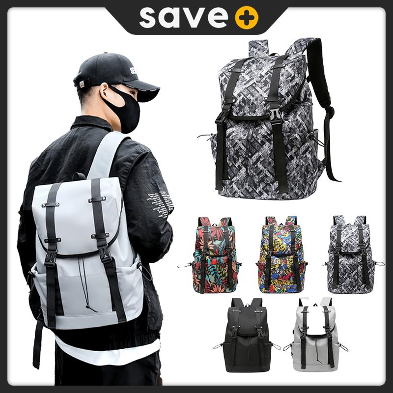 SAVE+ Fashion Laptop Backpack Unisex School Bag Beg Sekolah Belt ...