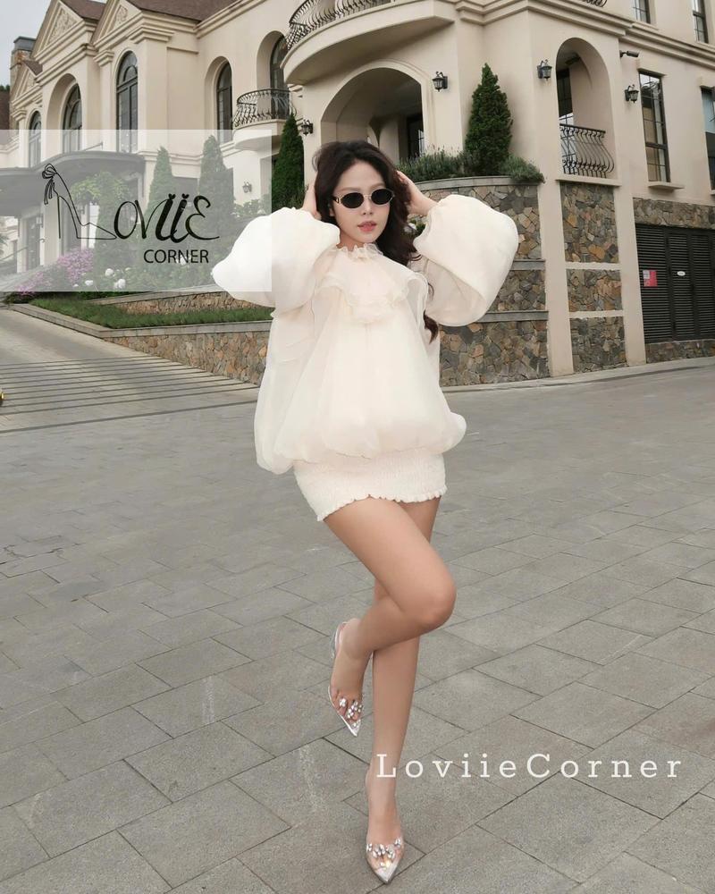 Product Introduction of LOVIIECORNER GIÀY CAO GÓT MŨI NHỌN SLINGBACK - FORM BÉ - GUỐC NỮ QUAI TRONG ĐÍNH ĐÁ SANG TRỌNG GÓT ĐŨA 9 PHÂN - G240870 10