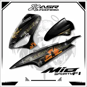 ASR Striping Transparan Mio Sporty Arai Samurai Sticker 2502 list Motor Motorcycle
