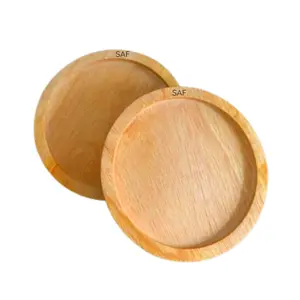 SAF Coaster gelas 9cm / tatakan alas minum / props foto kayu