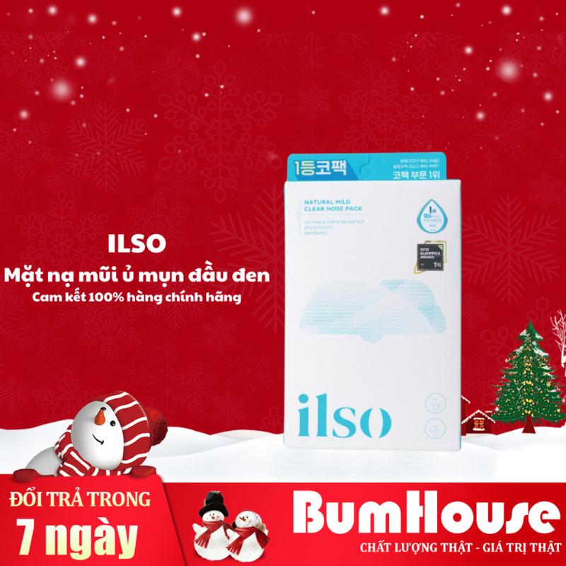 [Hộp 5 Set "B1: 5 Gói & B2: 5 Gói"] Mặt Nạ Mũi Ủ Mụn Đầu Đen, Sợi Bã Nhờn Ilso Natural Mild Clear Nose Pack