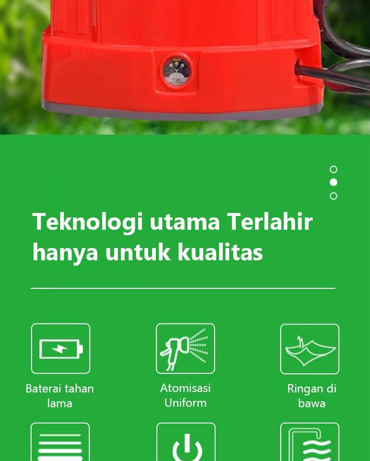 Zextramax Shop Sprayer Elektrik Pertanian 16 Liter Bodi Tebal Pompa Tekanan Tinggi Baterai Jumbo Garansi 20 Tahun Ideal untuk Kebutuhan Pertanian