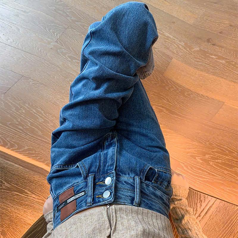 Quần Bò Nữ Ống Rộng Loại 2 Cúc có 3 màu Jean Pants Women Ong Denim