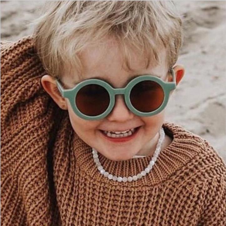 MắT KíNh Cho Bé Kính Mát Tròn Chống Tia UV400 Thời Trang Hàn Quốc Cho Bé Sự Bảo Vệ 1
