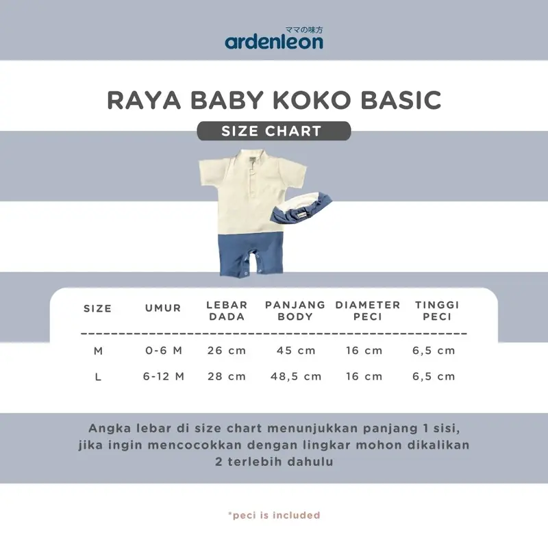 Ardenleon Setelan Bayi Raya Baby Koko Set Basic Crinkle - Setelan Lebaran Anak Laki/ Set Lebaran/ Baju Koko Lebaran/ Baju Lebaran Bayi 1