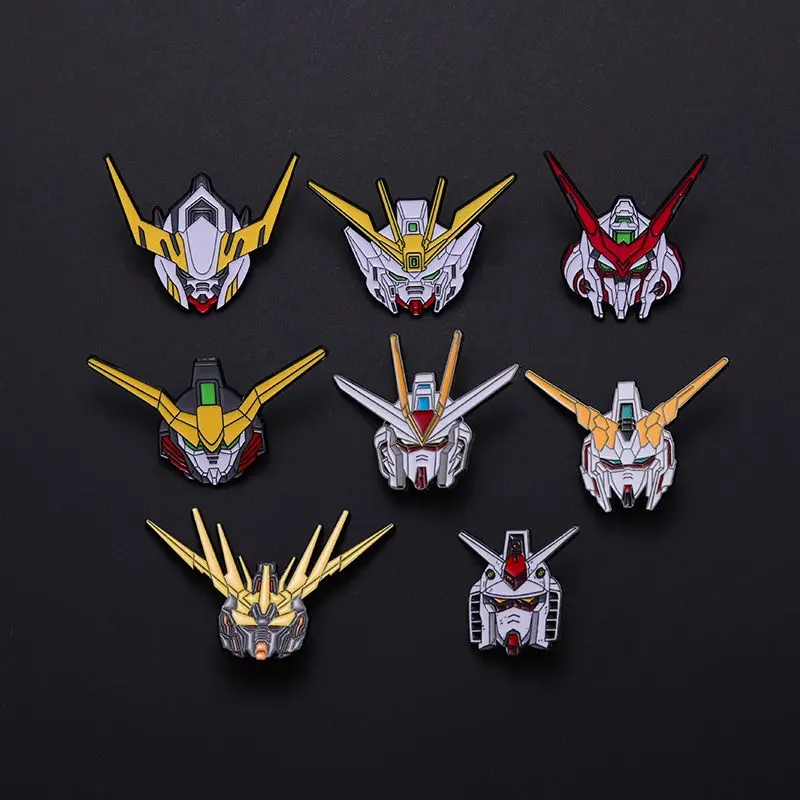 GUNDAM Brooch Lapel Pins Backpack Jeans Enamel Pin RX-78 Cartoon Badges