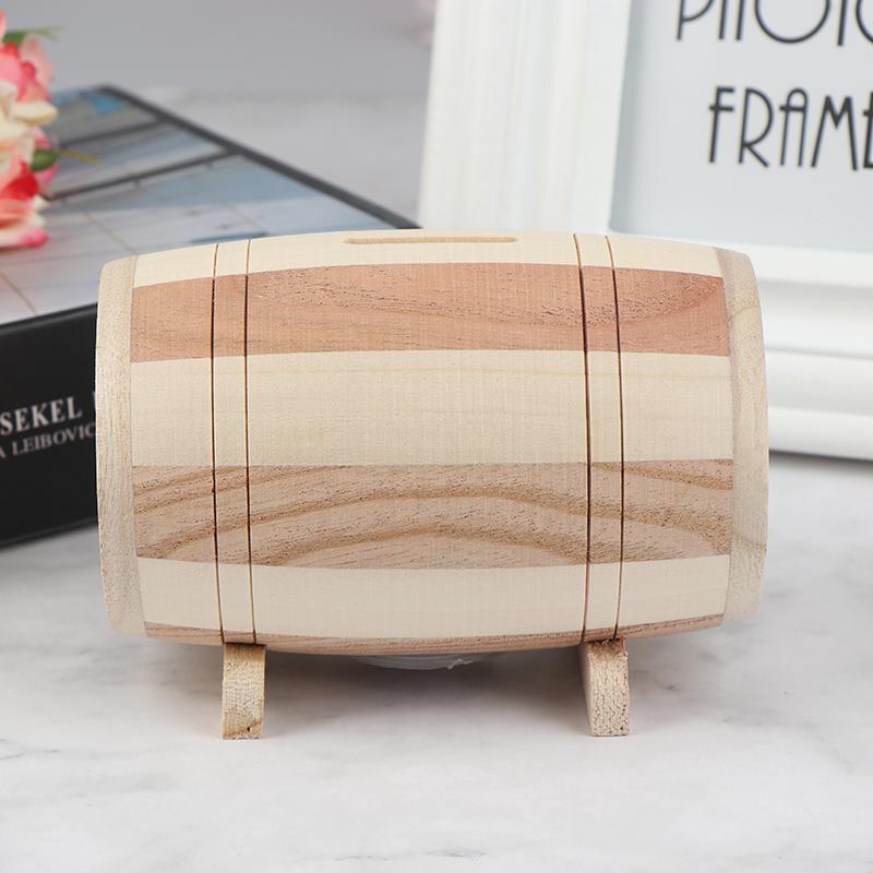Product Introduction of [MMG]1pc Wooden Money Box Piggy Bank Money Box Savings Wine Barrel Wood Piggy Bank 23