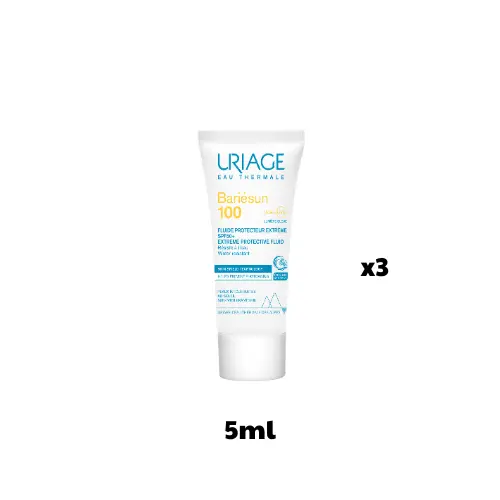 (HB_Gift) Sữa chống nắng mỏng nhẹ bảo vệ da BARIÉSUN 100 FLUIDE PRO EXTRÈME SPF50+ 5ml x 3