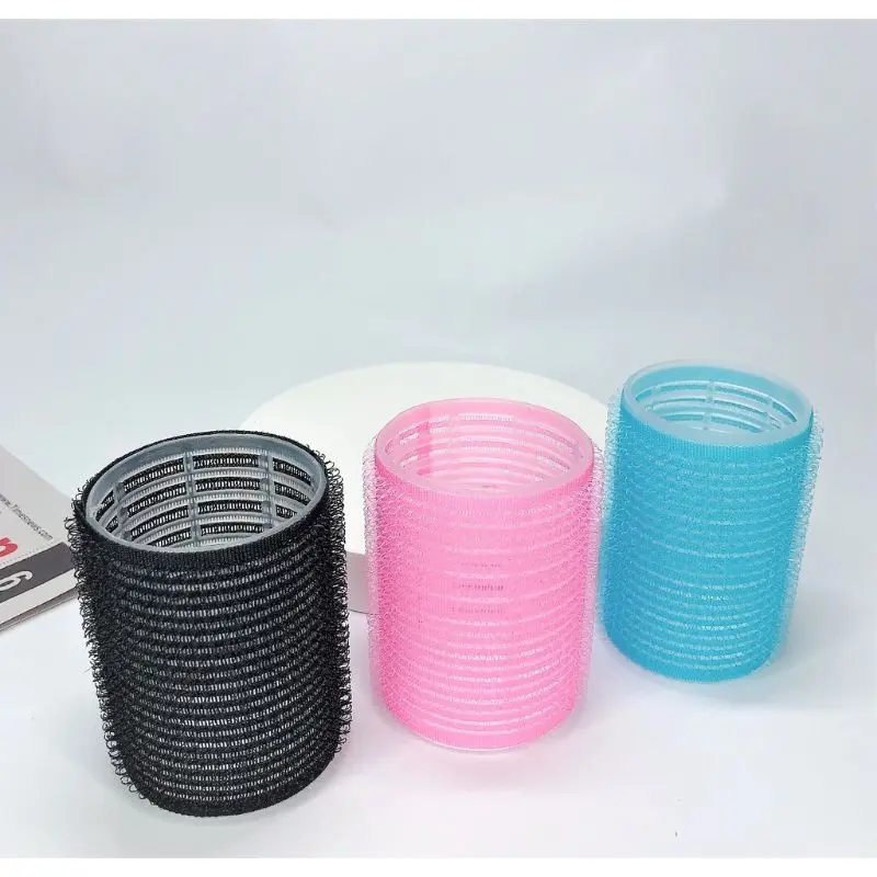 Lô uốn tóc tự dính lõi nhựa size to phong cách hàn quốc