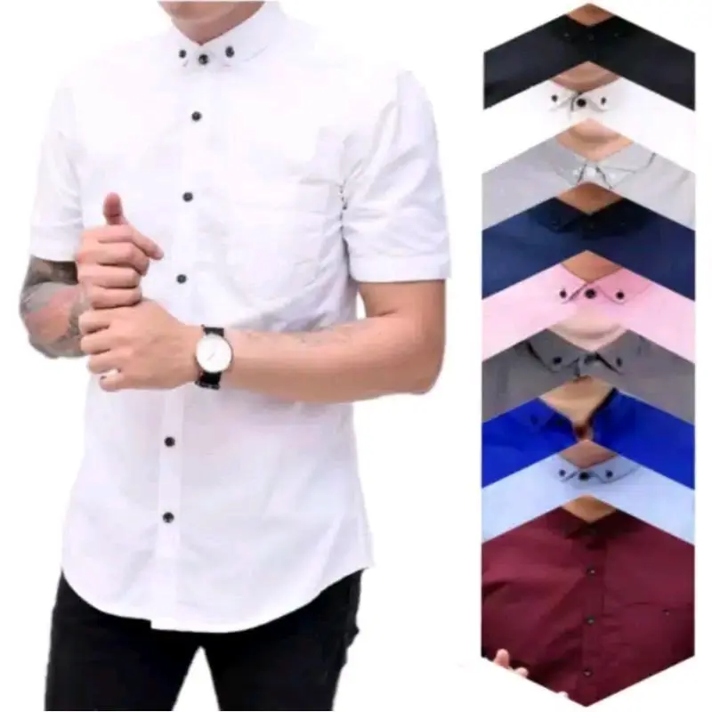 Kemeja lengan pendek pria 0
