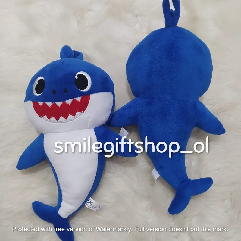 Boneka Plush Toys Anak Perempuan Laki Laki Bayi Baby Shark Pinkfong Bunyi Krincing Warna Warni Unofficial 7