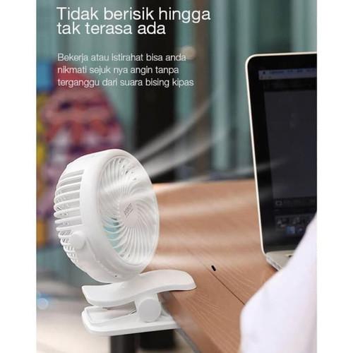 ROBOT KIPAS ANGIN MINI Robot RT-BF10 Kipas Angin Portable USB Mini Fan SUARA NGGAK BISING!! Putih 4