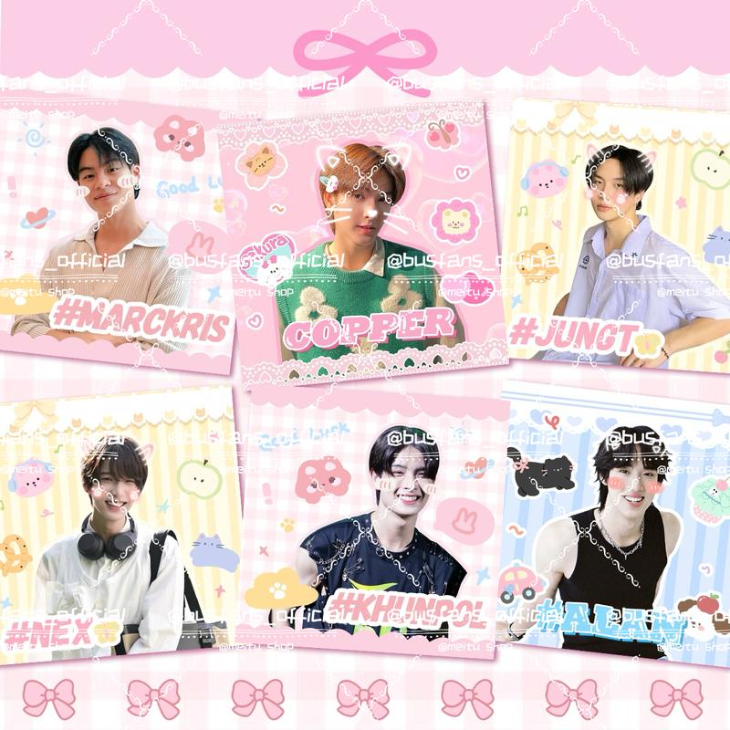BUS Thai Boy Band Cute Sticker Pack Peemwasu Phutatchai Thaichayanon, 40 Pieces, Fan Must-Have 1
