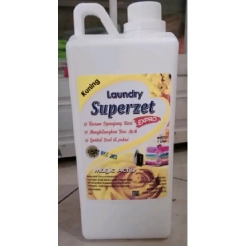 SUPERZET ~ parfum pewangi laundry wangi 1 liter kemasan drigen Biru 6