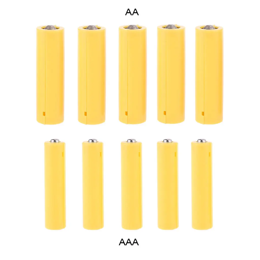 5Pc LR06 AA LR03 AAA Size Dummy Fake Setup for Shell Placeholder Cylinder Conductor Dummy Cells for Lithium Batt