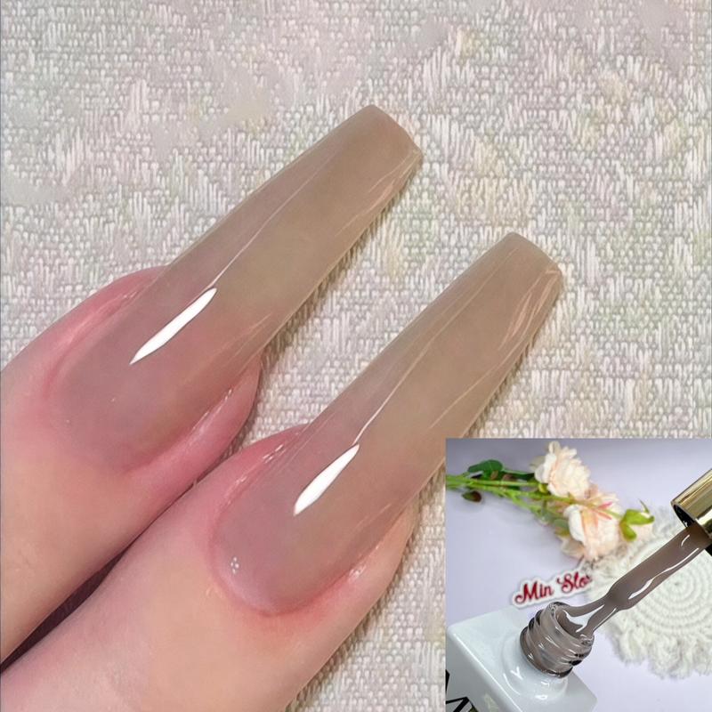 Sơn gel thạch màu nude sữa chua lẻ (030)chai 15ml- sơn móng tay