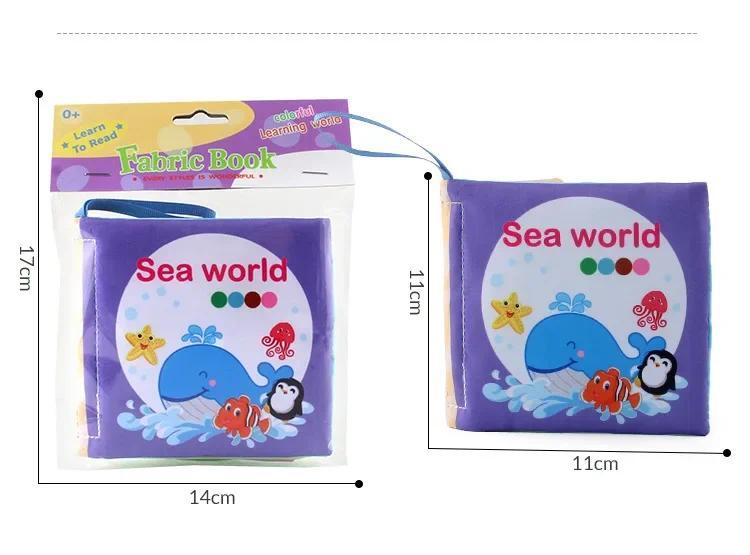 Product Introduction of Newborn Baby Cloth Books Learning Educational Toys Baby Soft Cloth Book Clothing Book Touch Ringing Cognition Toy 6