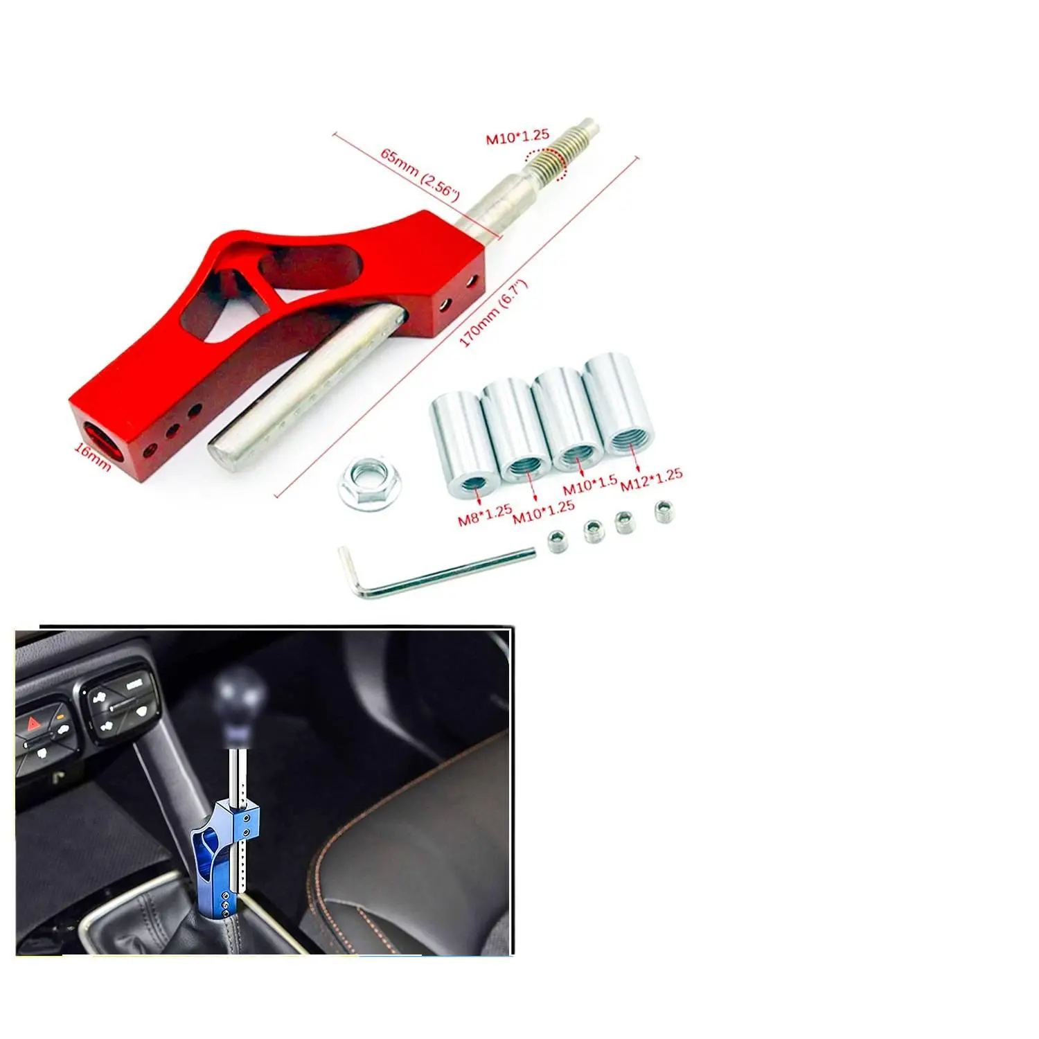 Car Modification Gear Shift Lever Extension Adjustable Universal ...